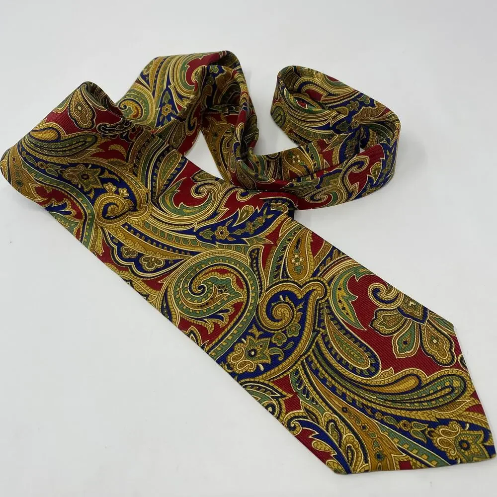 Brooks Brothers Makers And Merchants Multicolor Patterned‎ 58x3.5